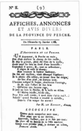Les Affiches du Perche, 1788