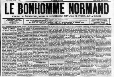 Le Bonhomme Normand, victime de la censure, 1914