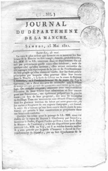 Journal du d*partement de la Manche, 1811