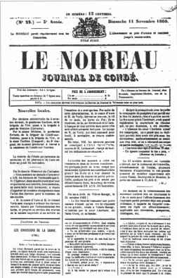Le Noireau, 1860