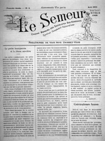 Le Semeur, journal socialiste, 1905